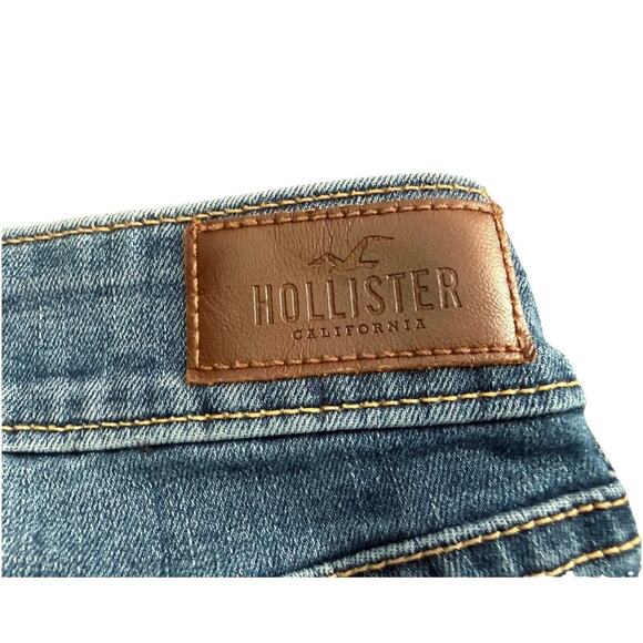 Hollister Jeans Womens 7S Blue Low Rise Bootcut Distressed Classic Stretch 29x30 - Picture 5 of 7